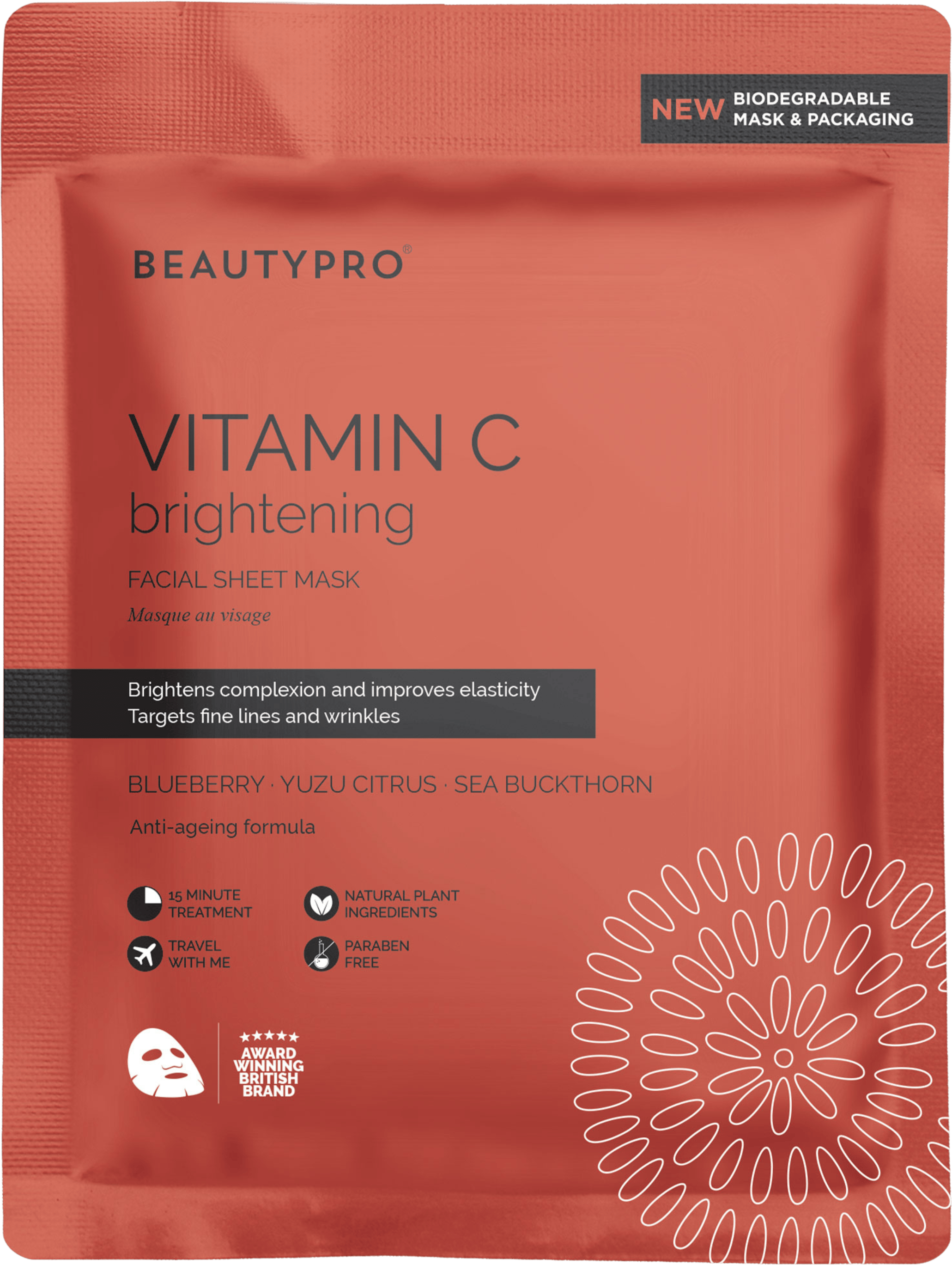 BeautyPro VITAMIN C Brightening Sheet Mask