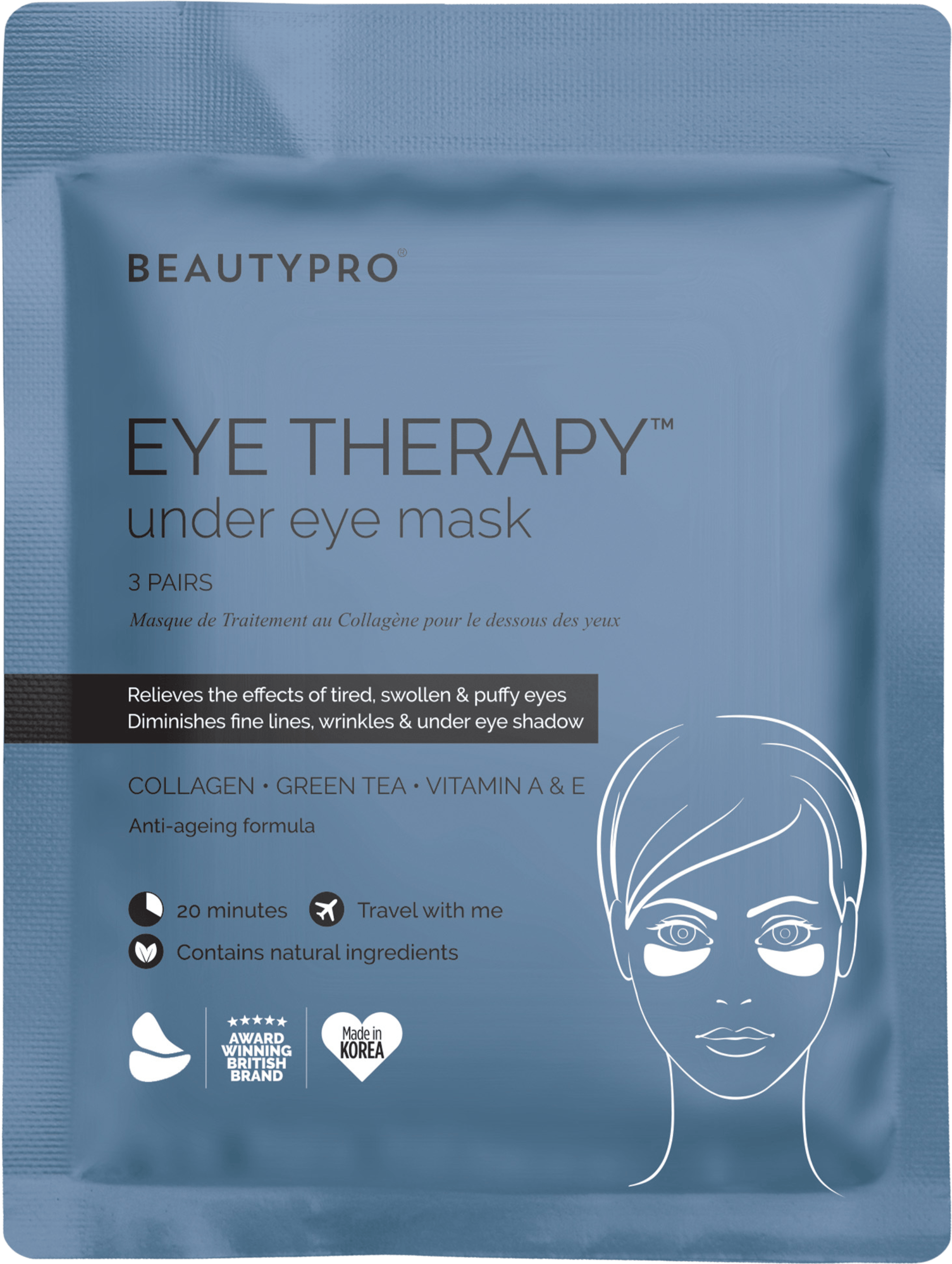 BeautyPro Eye Therapy Under Eye Mask 3 pairs