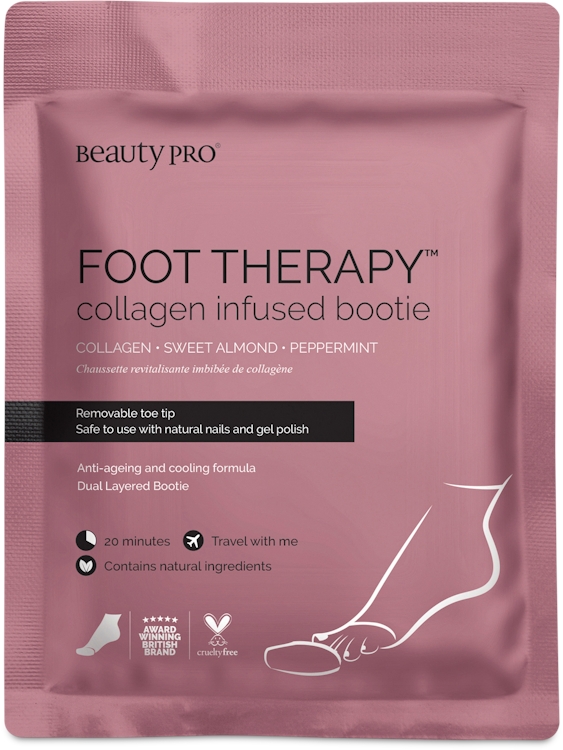 Photos - Cream / Lotion BeautyPro Foot Therapy Collagen-Infused Bootie With Removable Toe Tip 17g