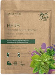 BeautyPro Herb-Infused Sheet Mask with Rosemary, Chamomile & Noni Juice 22ml