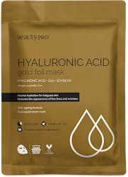 BeautyPro Hyaluronic Acid Gold Foil Mask, Hyaluronic Acid & Q10 25ml