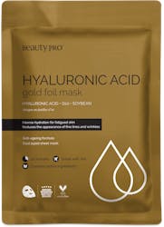 BeautyPro Hyaluronic Acid Gold Foil Mask, Hyaluronic Acid & Q10 25ml