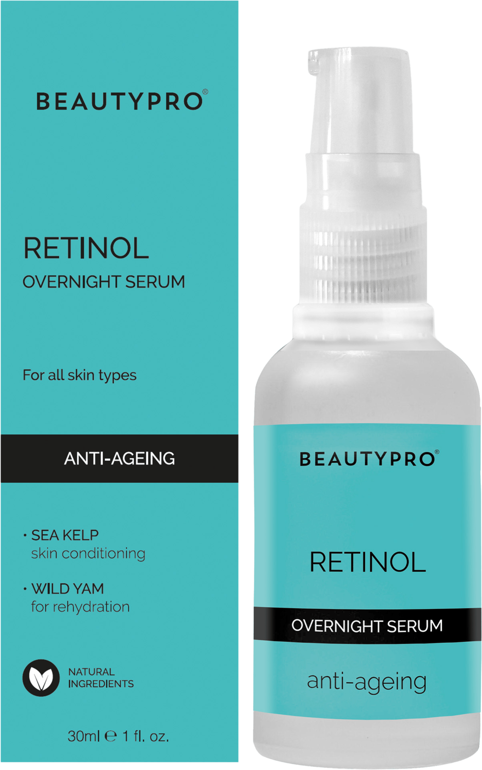 BeautyPro RETINOL Anti-Ageing Overnight Serum 30ml