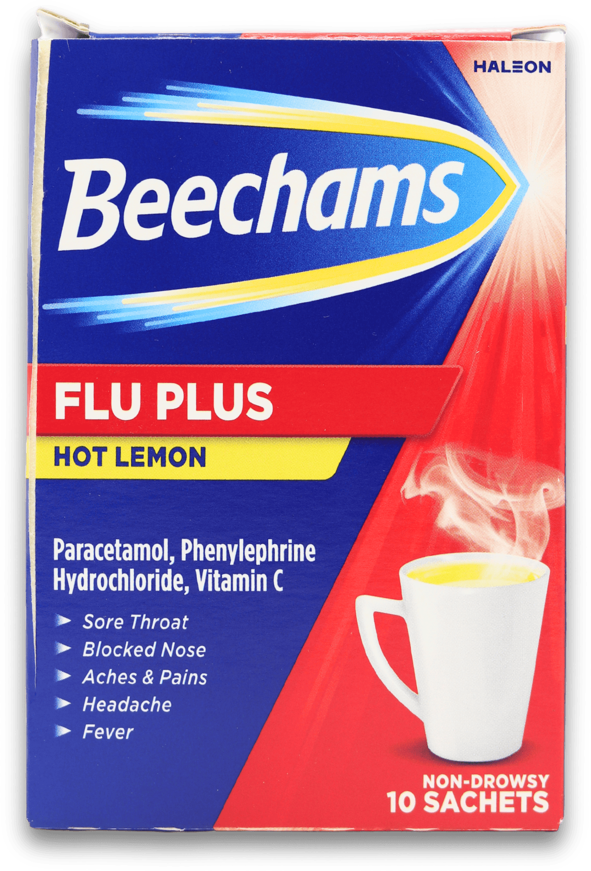 Beechams Flu Plus Hot Lemon 10 Sachets