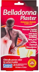 Belladonna Plaster Pain Relief Small 2 Pack