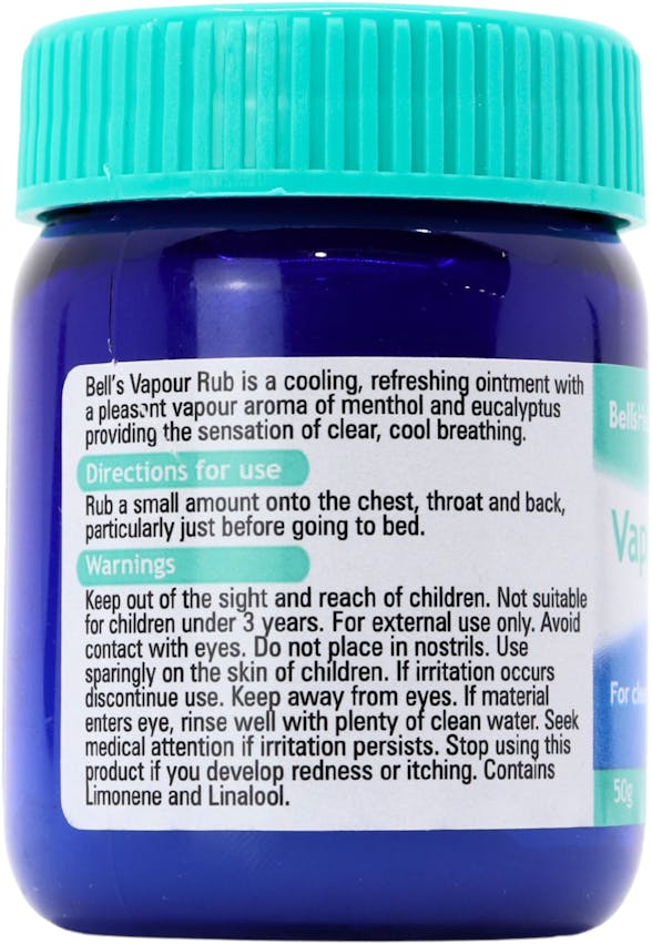Bell's Healthcare Vapour Rub 50g - 3