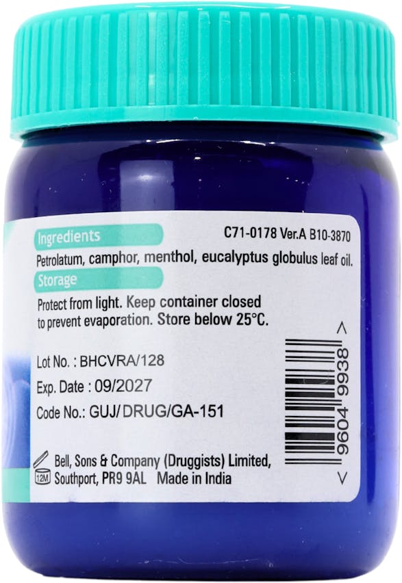 Bell's Healthcare Vapour Rub 50g - 2