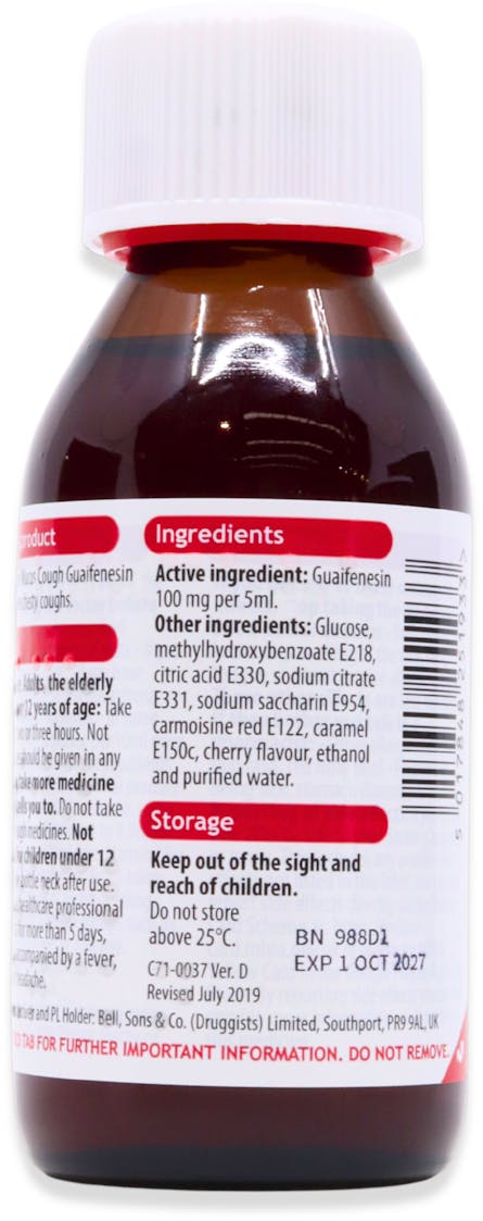 Bell's Mucus Cough Solution 100ml - 3