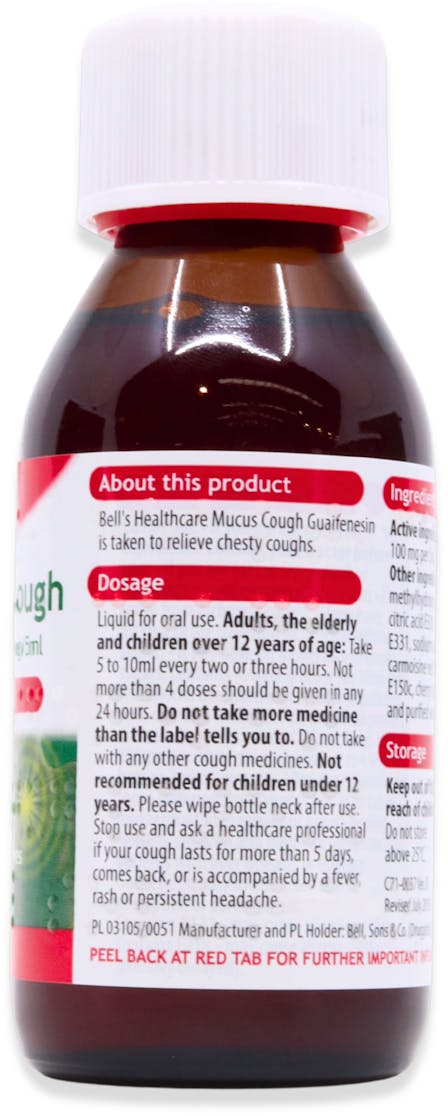 Bell's Mucus Cough Solution 100ml - 2