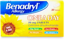 Benadryl Allergy One-A-Day Cetirizine Dihydrochloride 30 Tablets