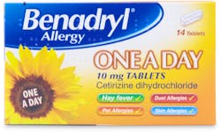 Benadryl One A Day Relief Cetirizine Dihydrochloride 14 pack