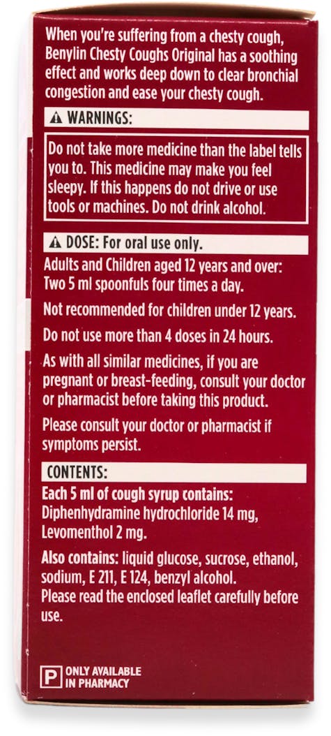 Benylin Chesty Coughs Original 150ml - 3