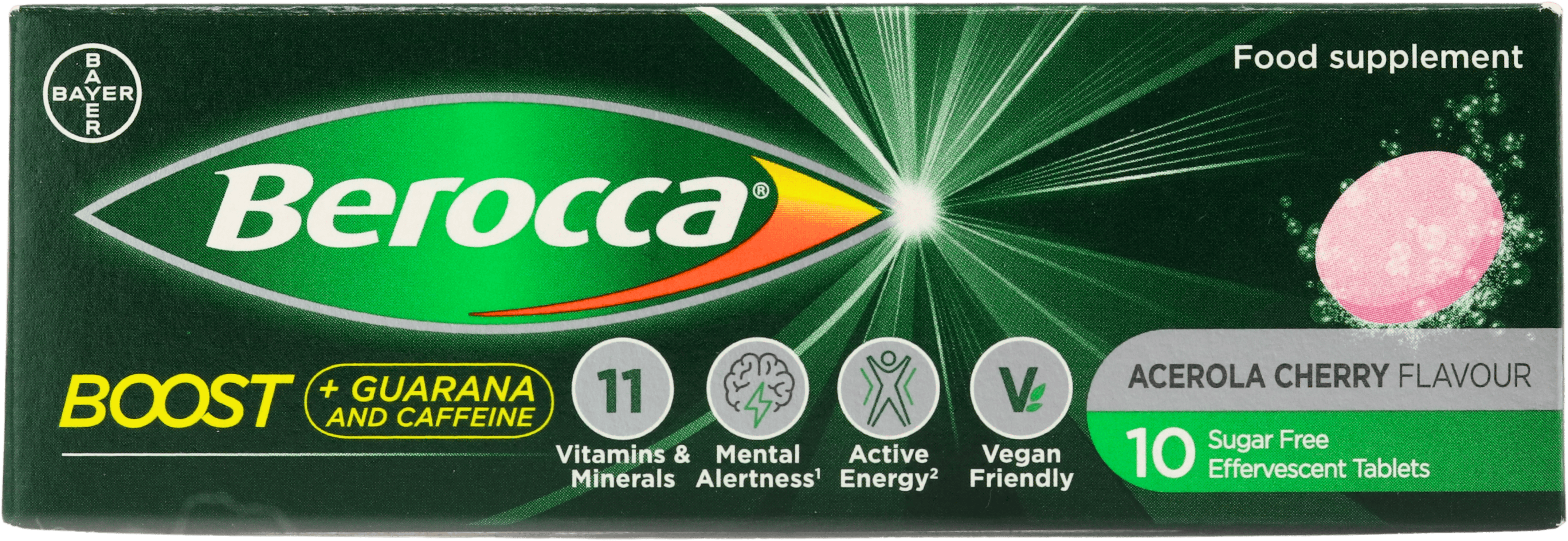 Berocca Boost with Guarana Cherry Flavour 10 Tablets