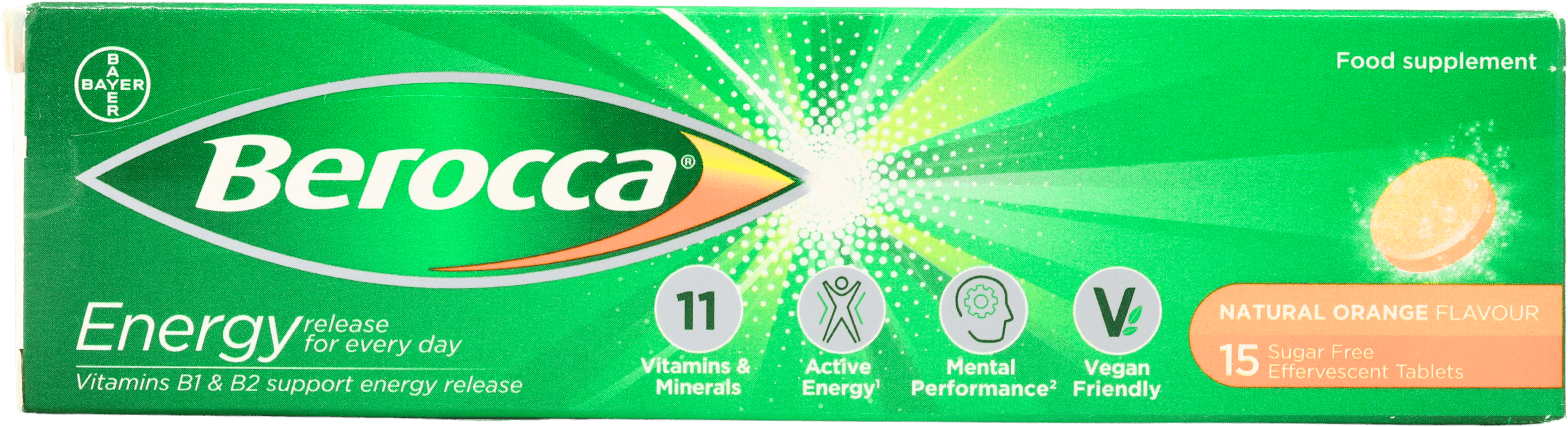 Berocca Orange Effervescent 15 Tablets
