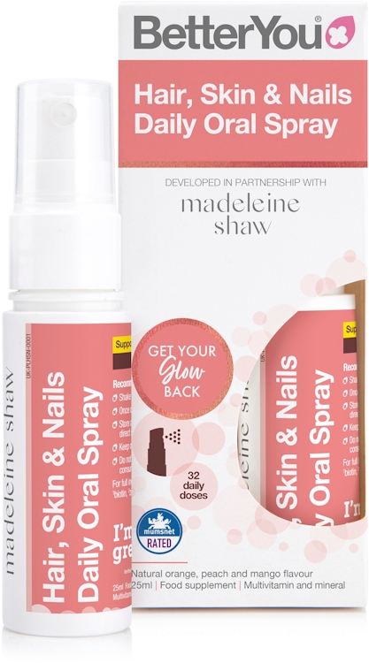 BetterYou Hair, Skin & Nails Daily Oral Spray 25ml