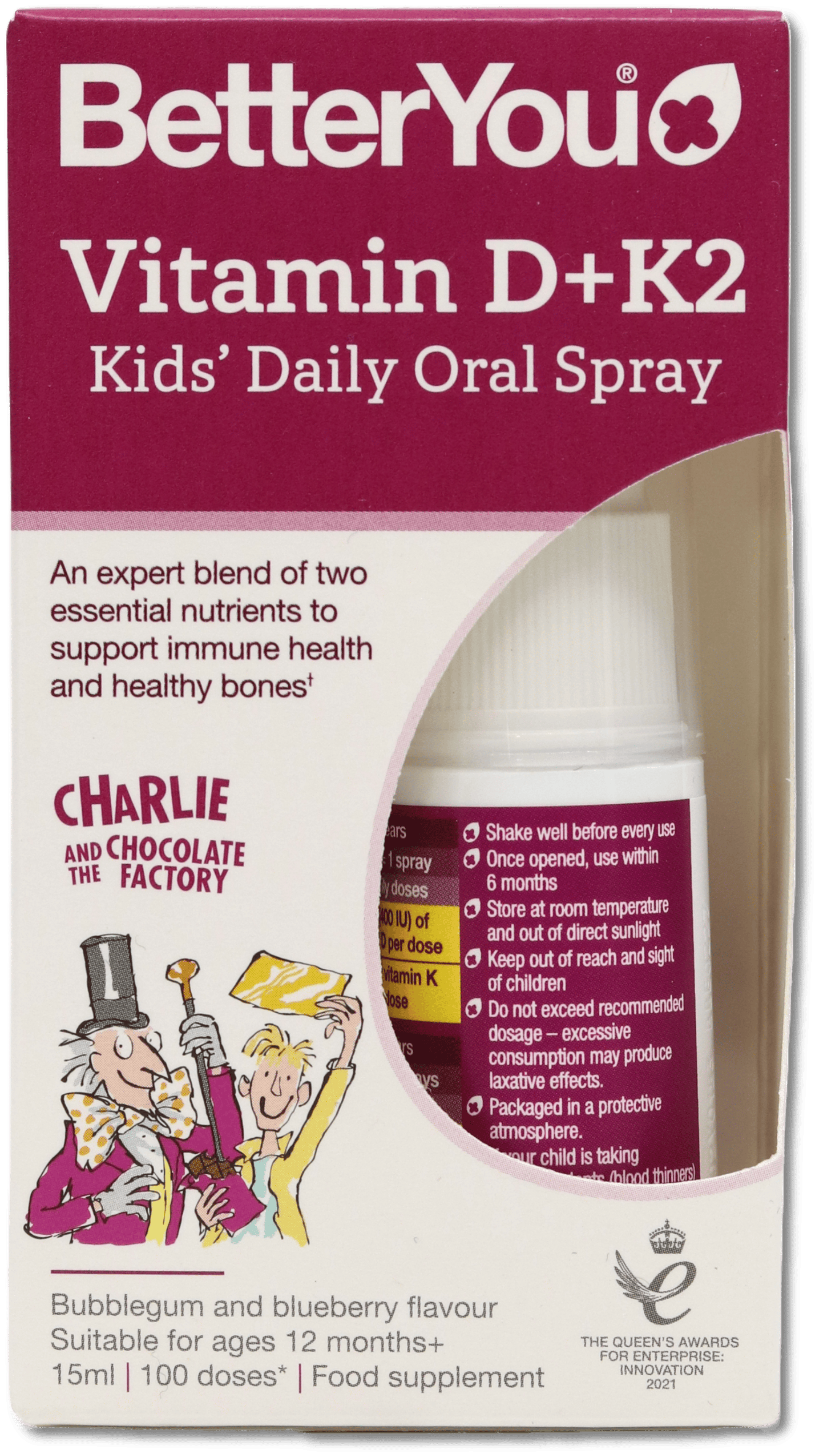 BetterYou Vitamin D + K2 Kids 15ml