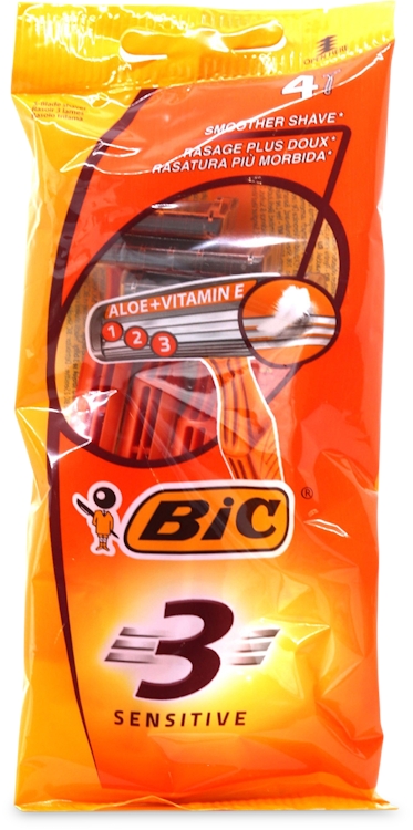 Bic 3 Disposable Classic Razors - Sensitive (4)