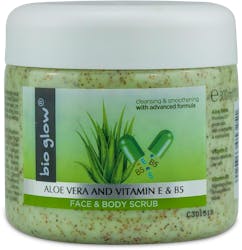 Bio Glow Aloe Vera and Vitamin E & B5 Face & Body Scrub 300ml