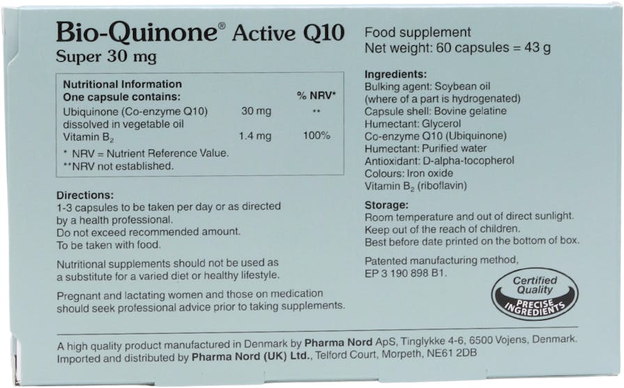 Pharma Nord Bio-Quinone Active Q10 30mg 60 Capsules - 2