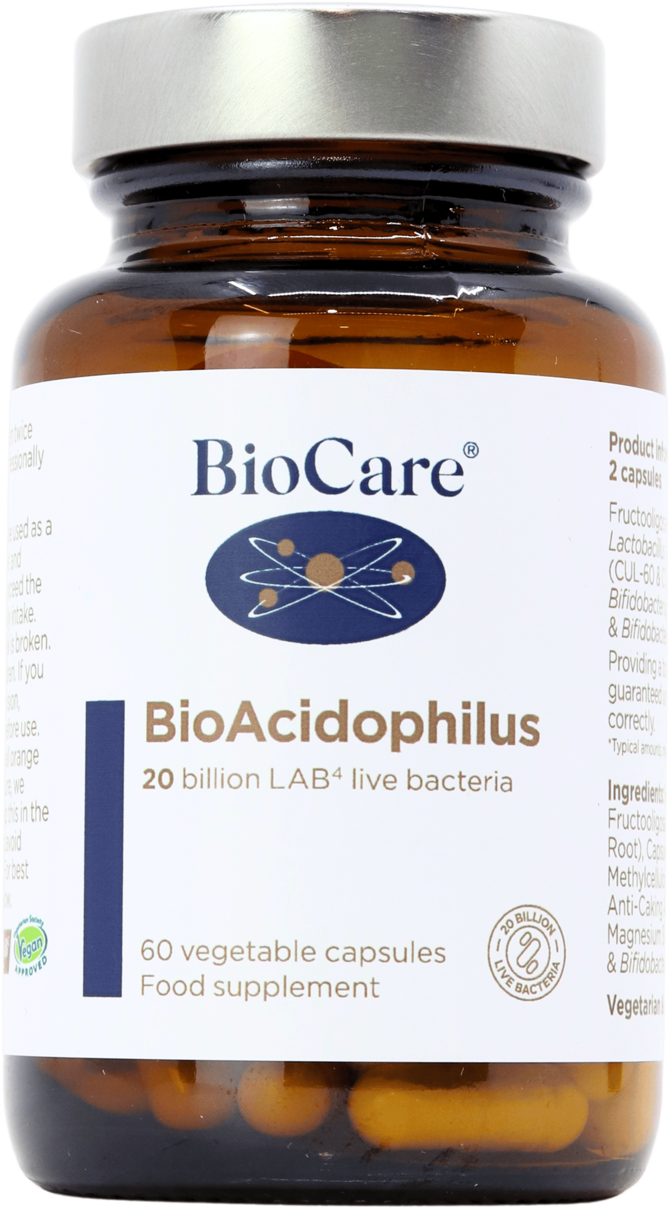 BioCare BioAcidophilus 60 Capsules