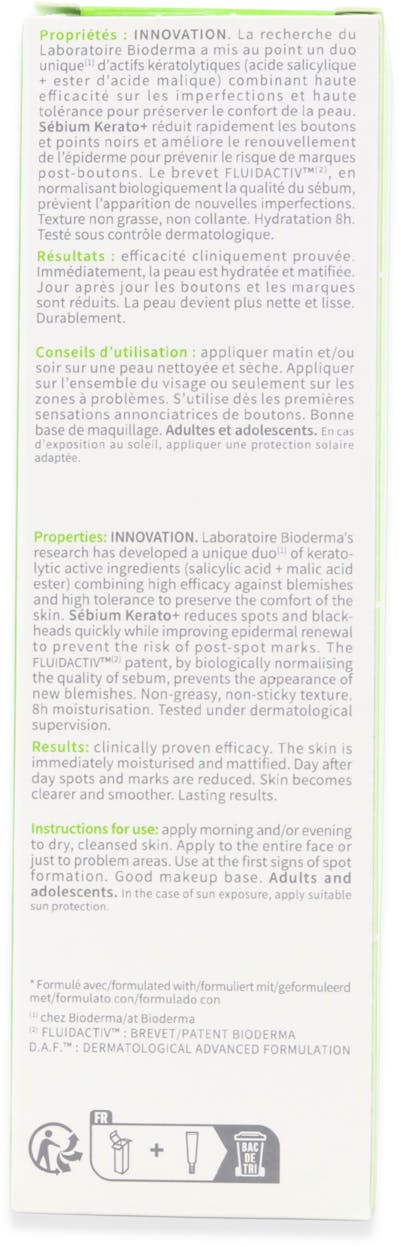 Bioderma Sébium Kerato+ Gel Cream 30ml - 3