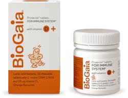 BioGaia Protectis For Immune System With Vitamin D+ 30 Chewable Tablets