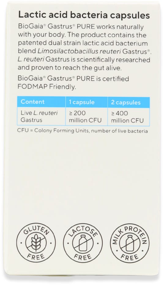 BioGaia Gastrus Pure 60 Capsules - 3
