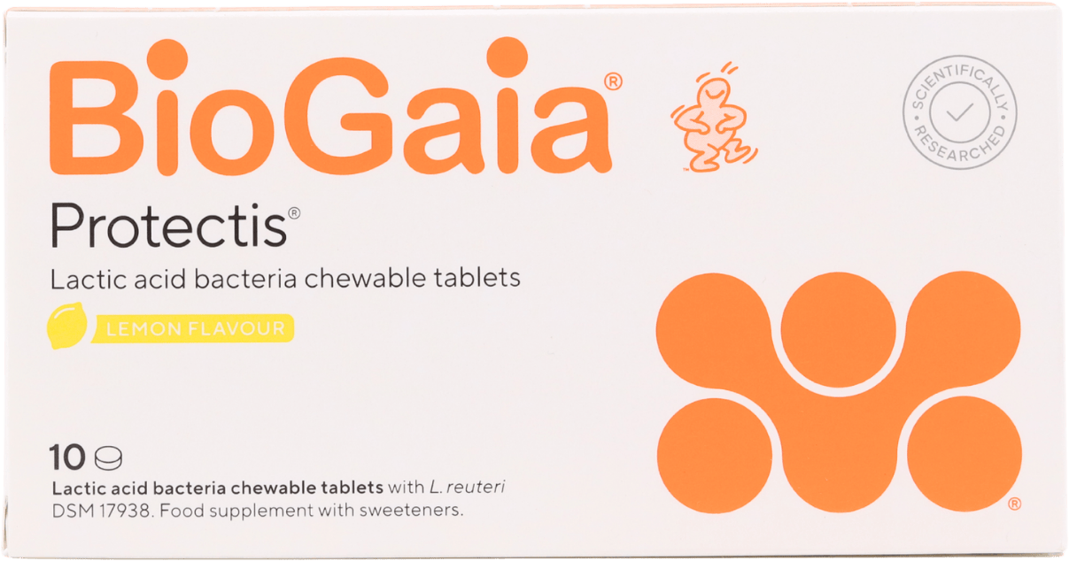 BioGaia Protectis Lemon Chewable Tablets 10 Pack