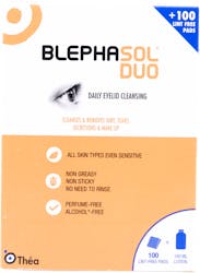 Blephasol Duo Daily Eyelid Cleansing Pads 100 Pack