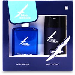Blue Stratos 100ml Aftershave & 150ml Body Spray Set