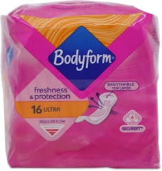 Bodyform Freshness & Protection Regular Flow 16 Pack
