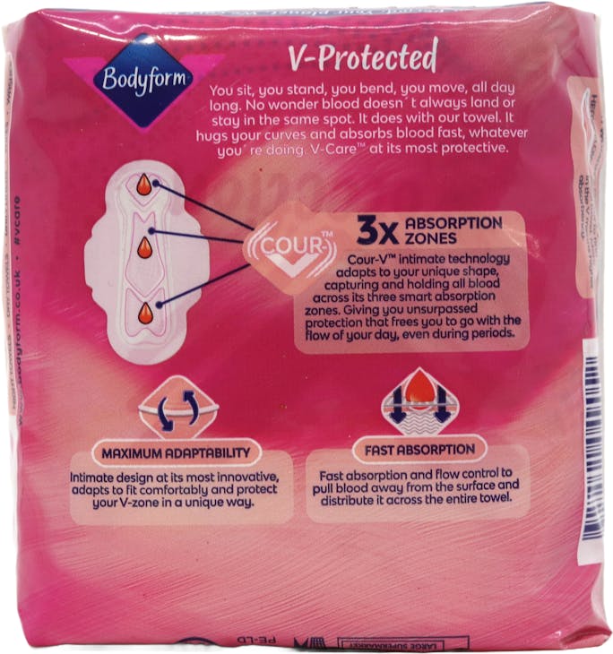 Bodyform Freshness & Protection Ultra Long With Wings Heavy Flow 8 Pack - 2