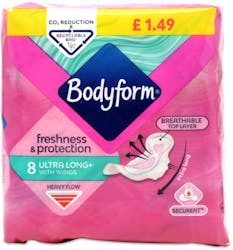 Bodyform Dailies Extra Long Panty Liners 24 pack - From EMERSONS