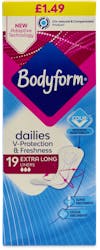 Bodyform Liners Extra Long 19 Pack