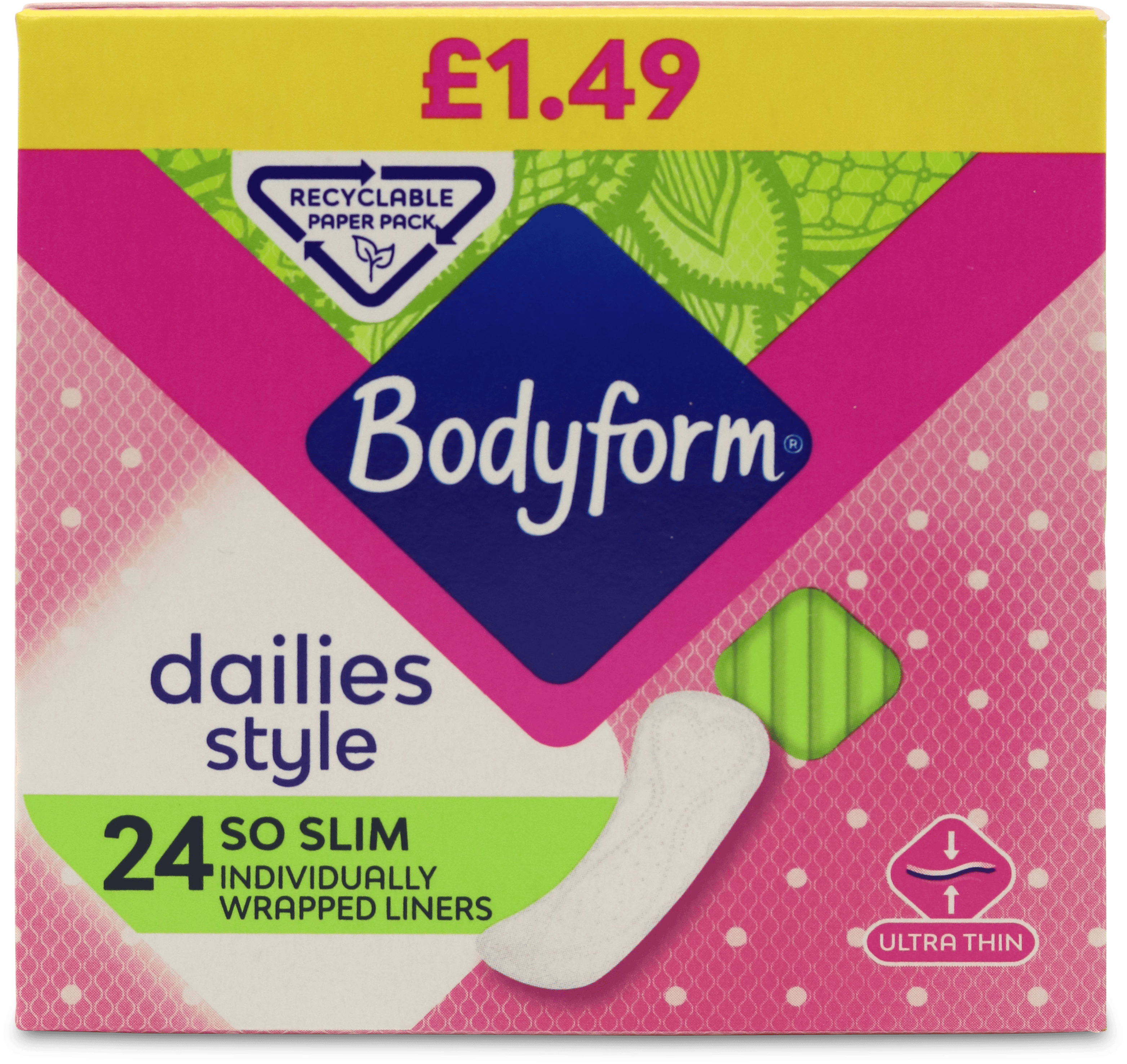 Bodyform Liners So Slim 24 Pack