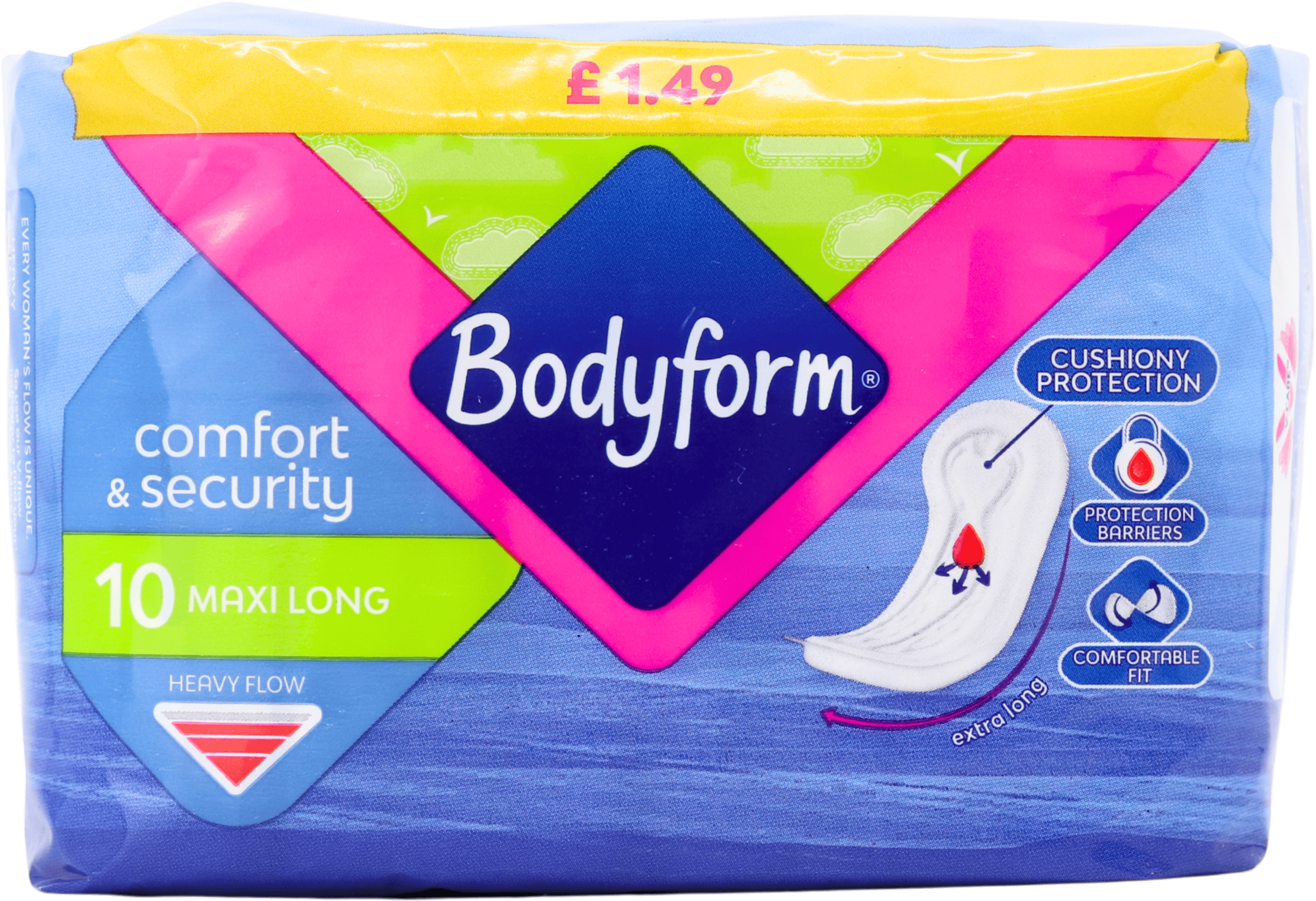 Bodyform Maxi Long 10 Pack