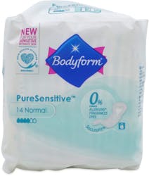Bodyform Pure Sensitive Normal Flow 14 Pack