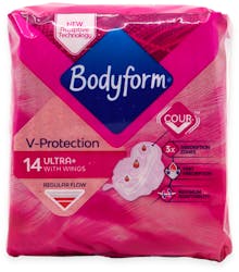 Bodyform V- Protection Ultra+ with Wings 14 Pack