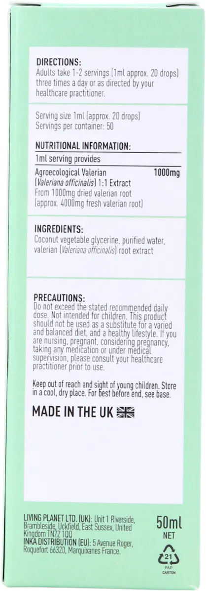 Botanicals For Life Agroecological Valerian Extract 50ml - 2