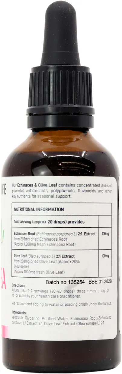 Botanicals For Life Echinacea Olive Leaf Extract 50ml - 2