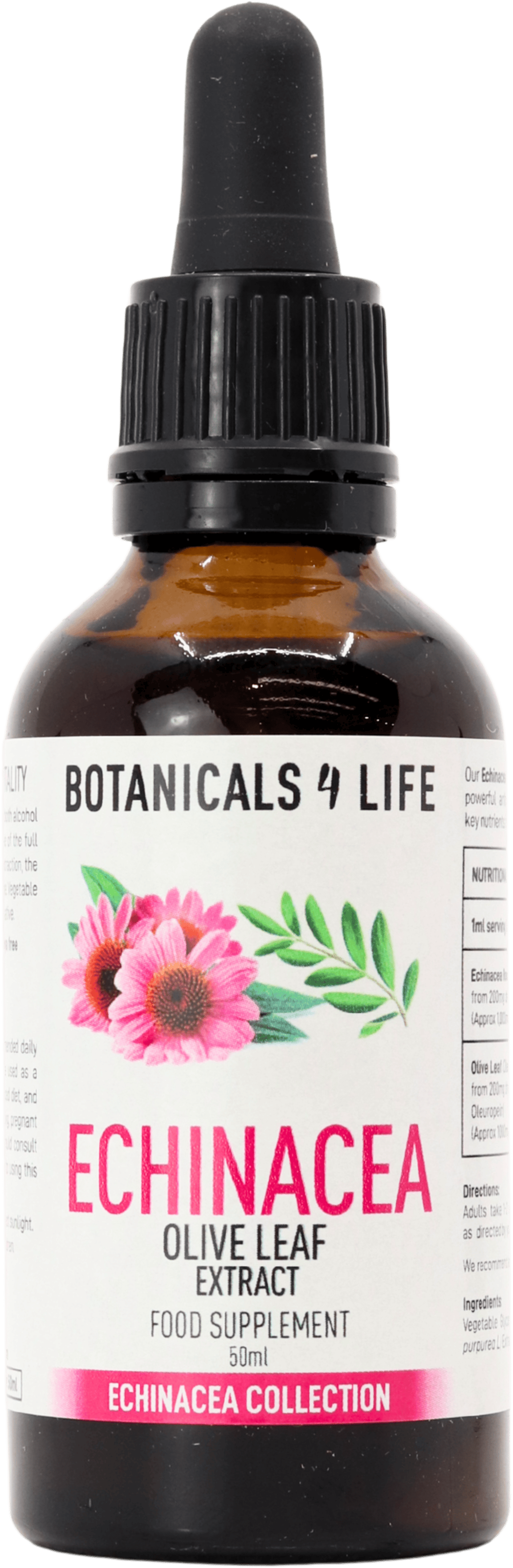 Botanicals For Life Echinacea Olive Leaf Extract 50ml