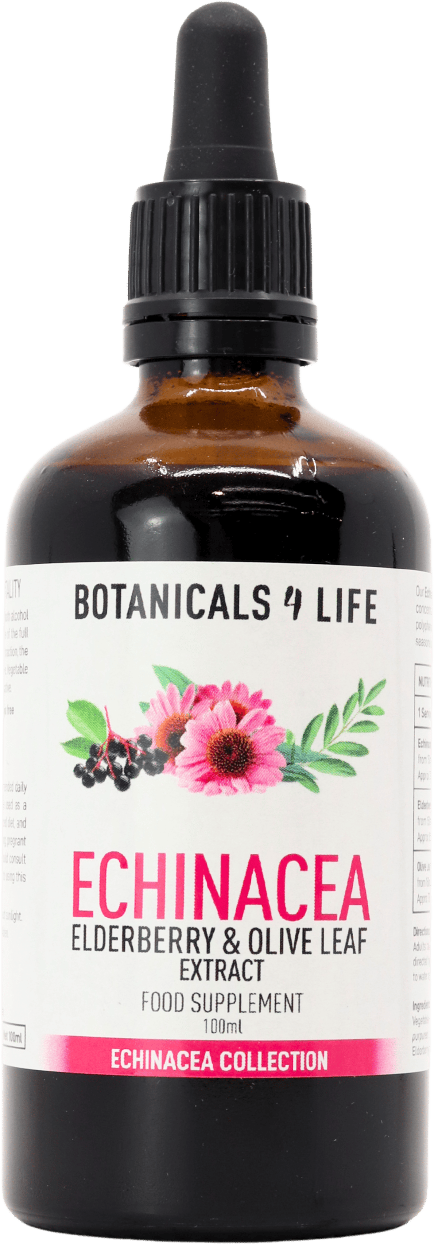 Botanicals For Life Echinacea, Elderberry & Olive Leaf Extract 100ml