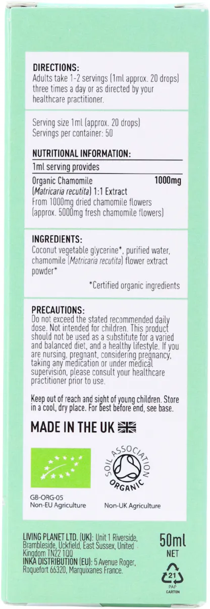 Botanicals For Life Organic Chamomile Extract 50ml - 2