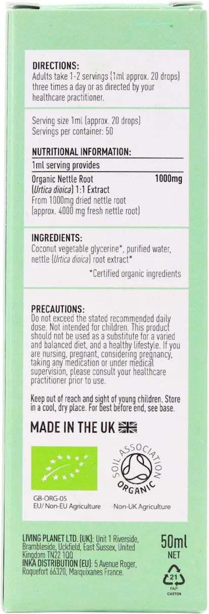 Botanicals For Life Organic Nettle Root Extract 50ml - 2