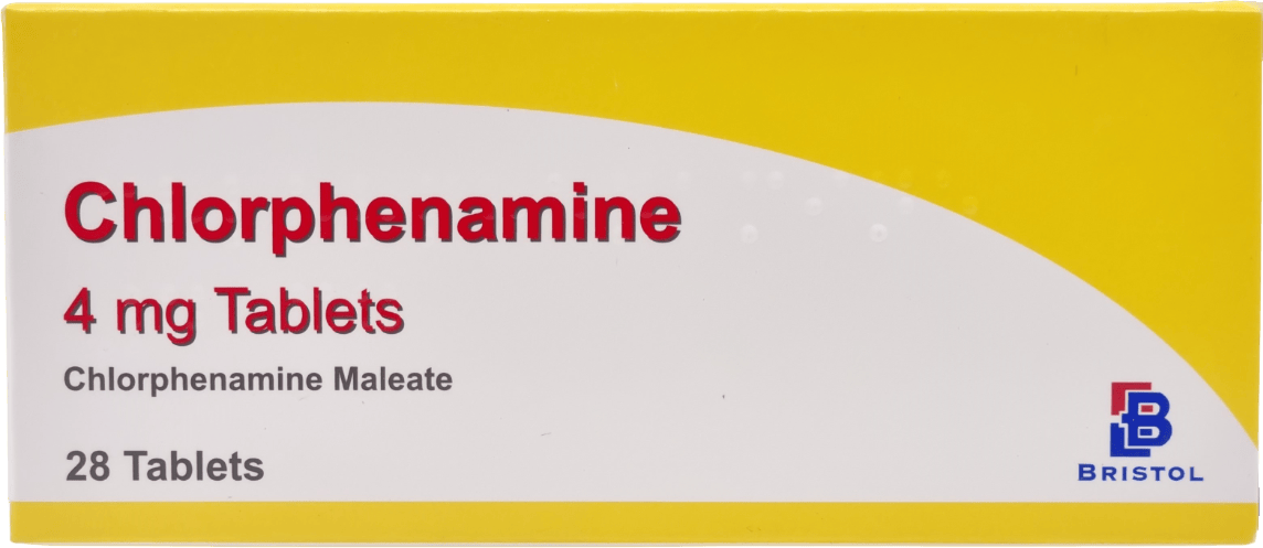 Allergy relief - Bristol Chlorphenamine 4mg 28 Tablets