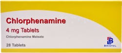 Allergy relief - Bristol Chlorphenamine 4mg 28 Tablets