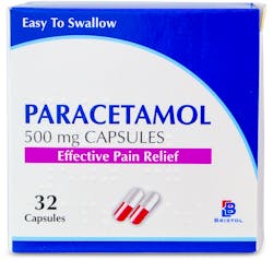 Bristol Paracetamol 500mg 32 Capsules