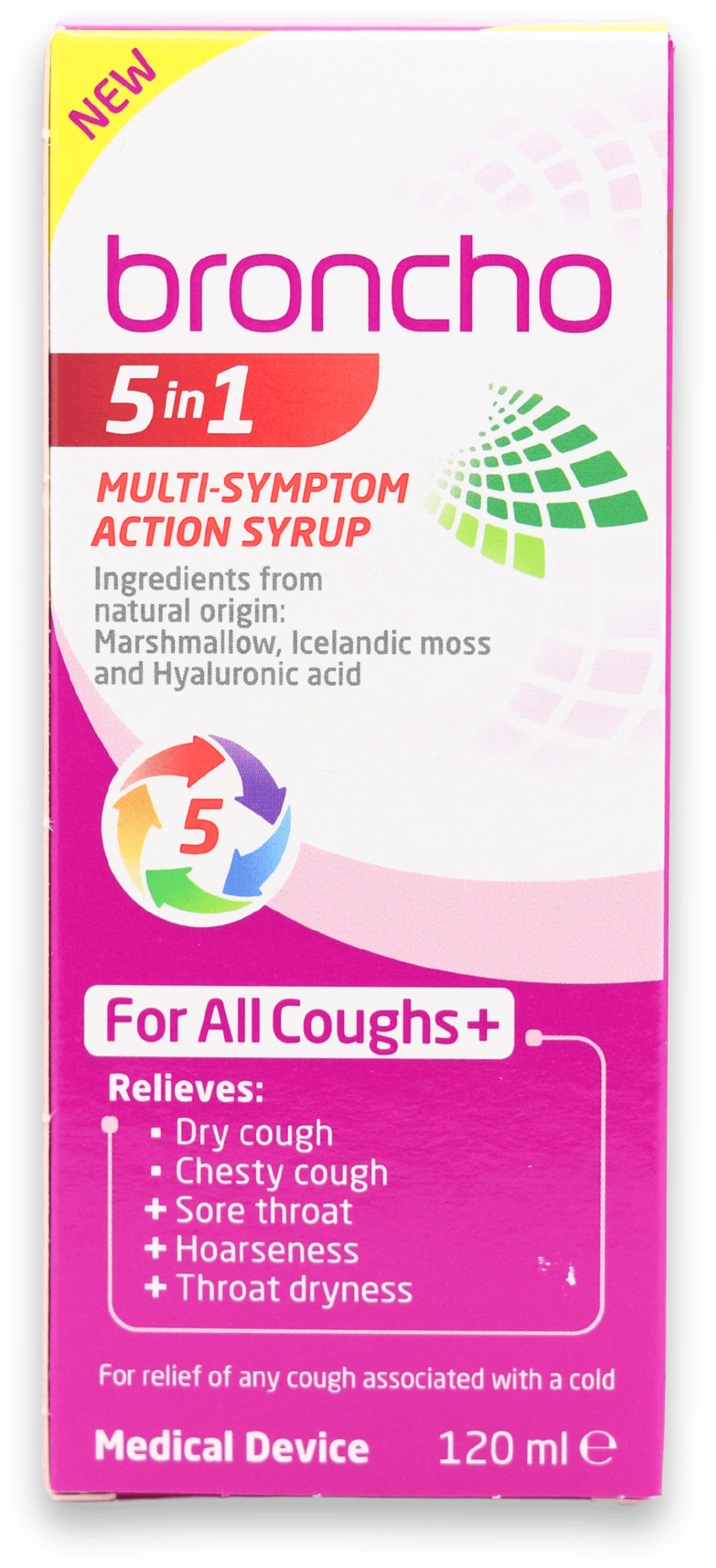 Broncho 5 in 1 Multi-Symptom Action Syrup 120ml