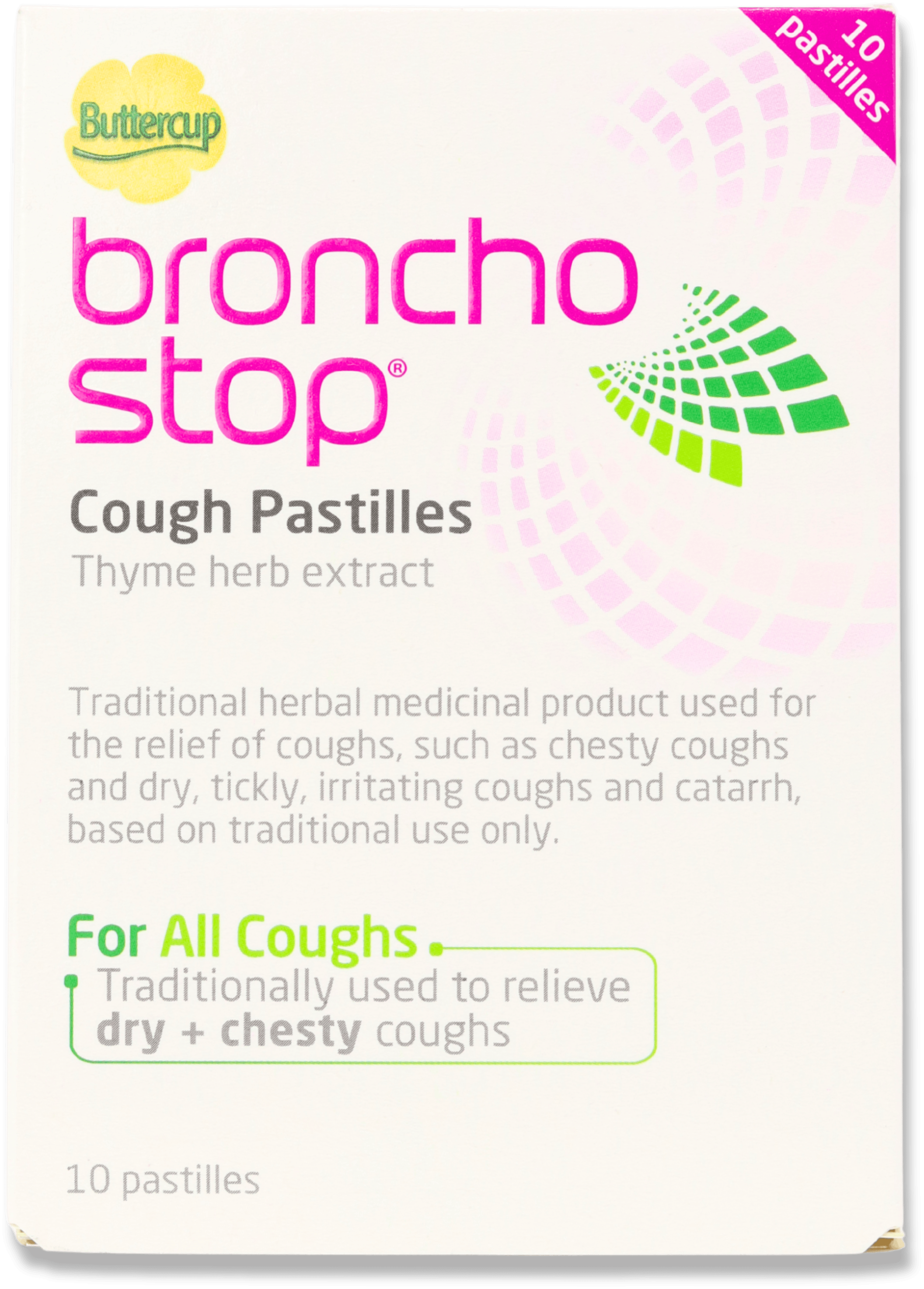 Buttercup Bronchostop 10 Cough Pastilles