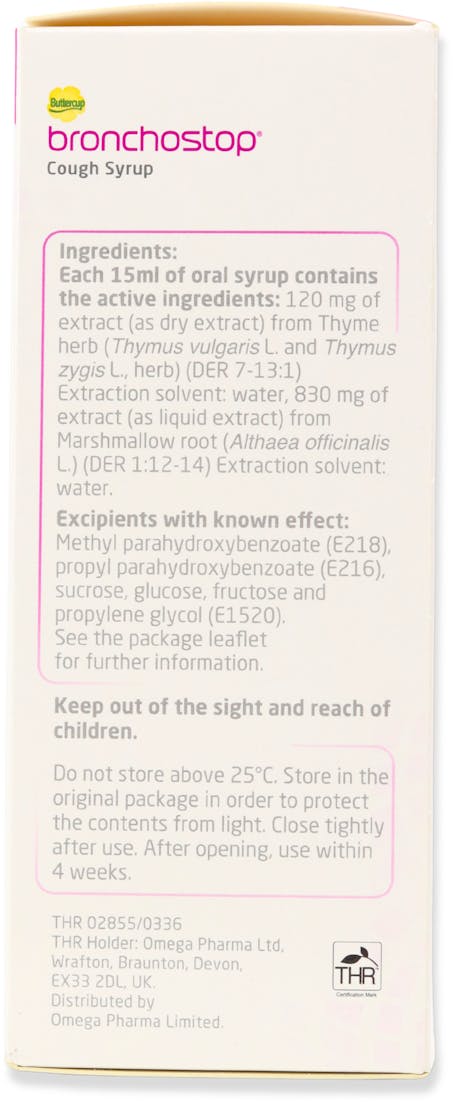 Buttercup Bronchostop Cough Syrup 240ml - 3